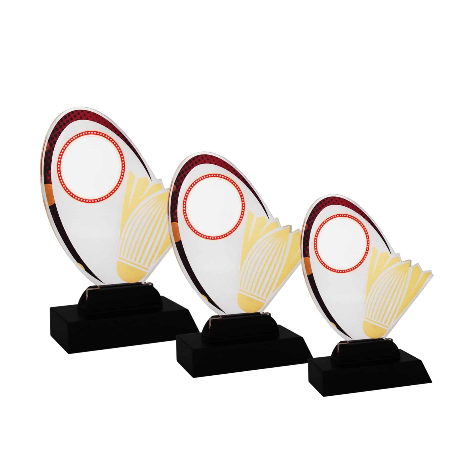 Acrylic Plaques Badminton Plaque AC4151 Badminton Plaque AC4151