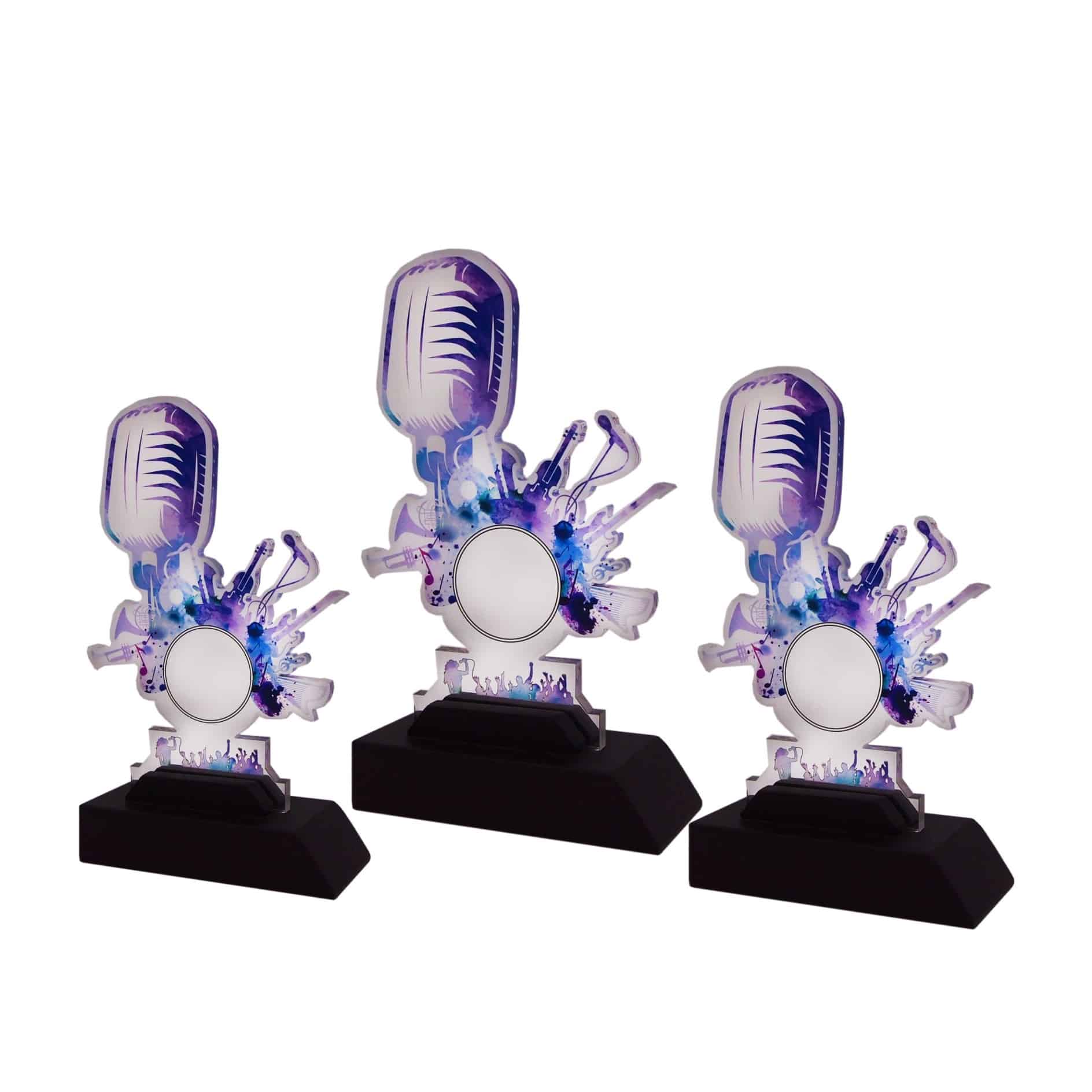 Acrylic Plaques Acrylic Plaque (Microphone) AC4255 Acrylic Plaque (Microphone) AC4255
