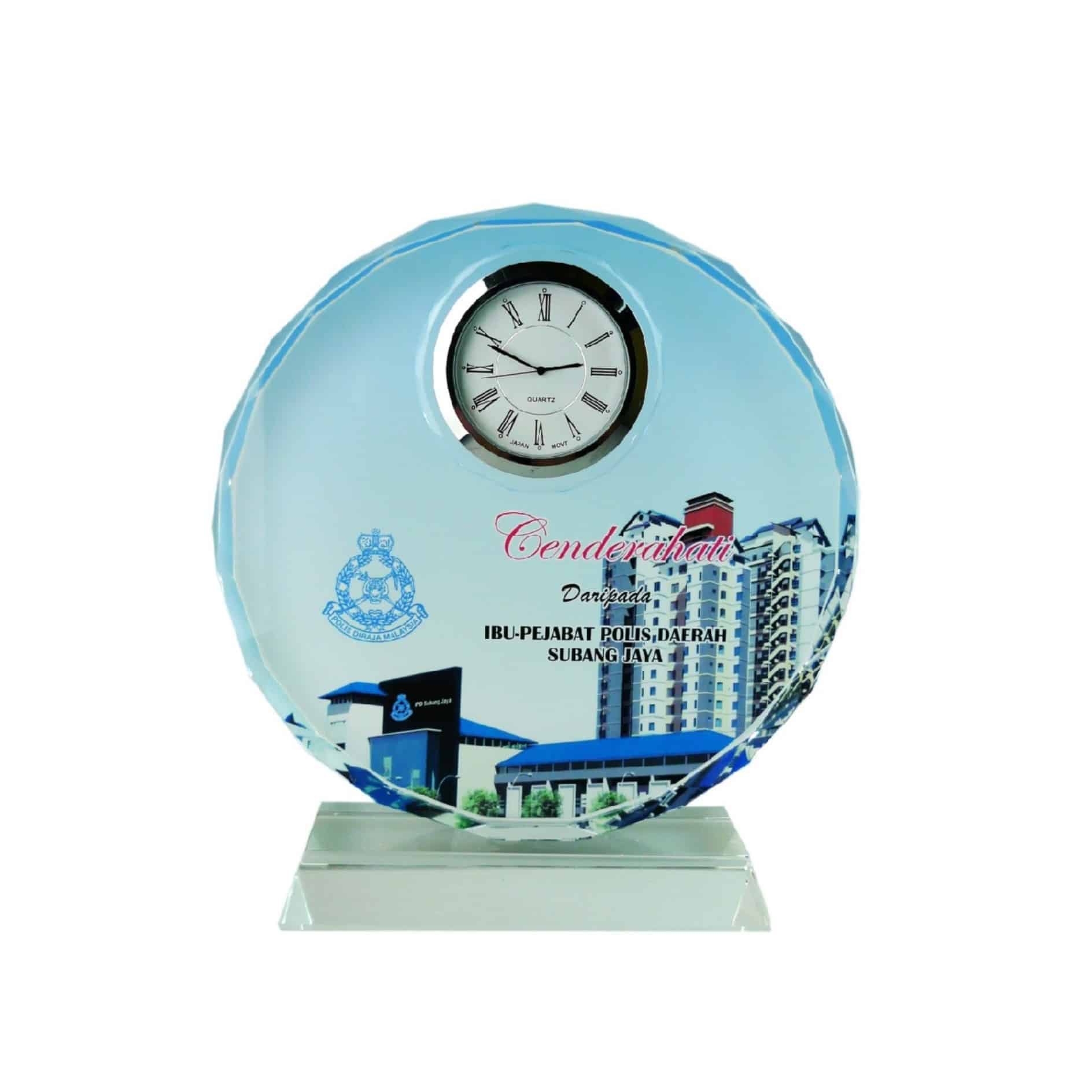 Clock Plaques Crystal Clock Plaque CL2003 Crystal Clock Plaque CL2003