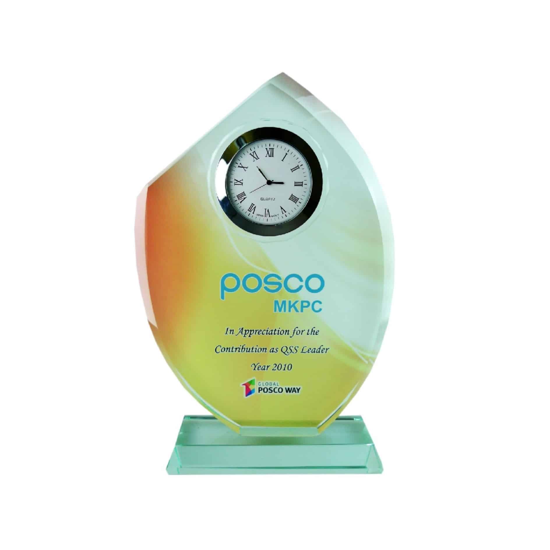 Clock Plaques Crystal Clock Plaque CL2008 Crystal Clock Plaque CL2008