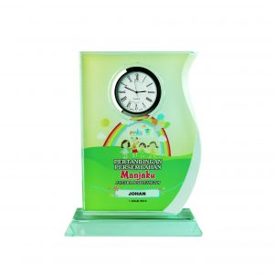 Crystal Clock Plaque CL2016