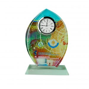 Crystal Clock Plaque CL2027