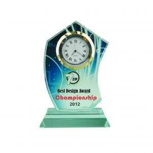 Crystal Clock Plaque CL2032