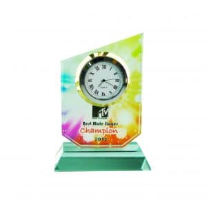 Crystal Clock Plaque CL2033