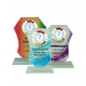 Crystal Clock Plaque CL2040