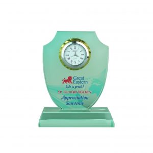 Crystal Clock Plaque CL2042