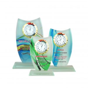 Crystal Clock Plaque CL2043