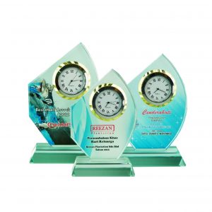 Crystal Clock Plaque CL2044