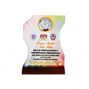 Clock Plaques Crystal Plaque Clock CL2051 Crystal Plaque Clock CL2051