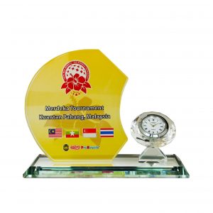 Crystal Clock Plaque CL2055