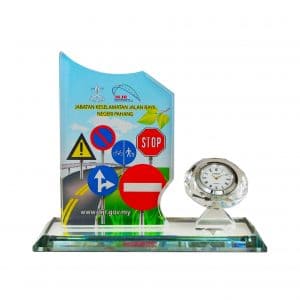 Crystal Clock Plaque CL2056
