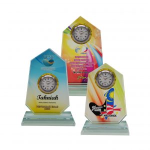 Crystal Clock Plaque CL2070