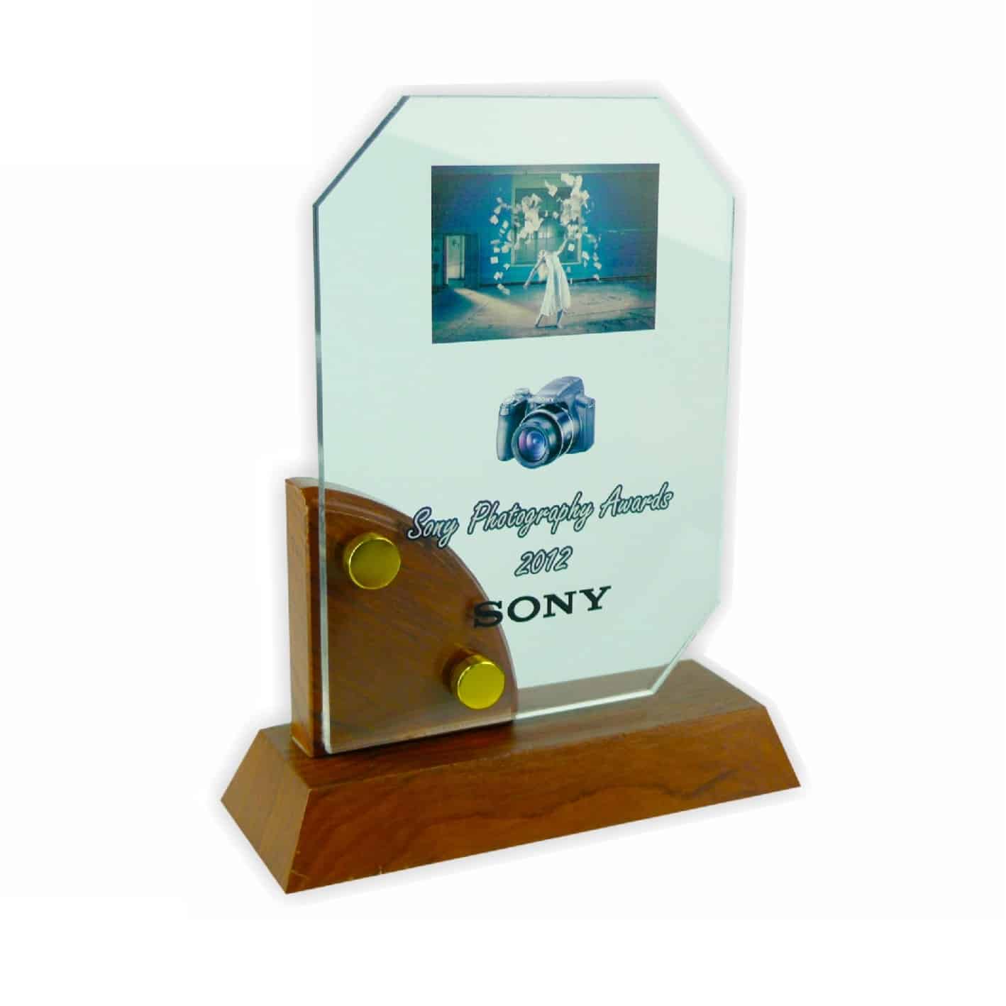 Crystal Plaques Wooden Crystal Plaque CR3008 Wooden Crystal Plaque CR3008