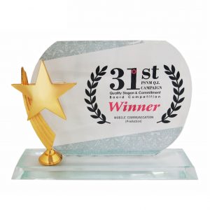 Crystal Plaque (Star) CR3025