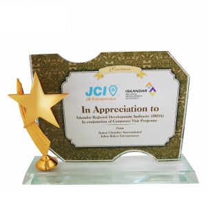 Crystal Plaque (Star) CR3031