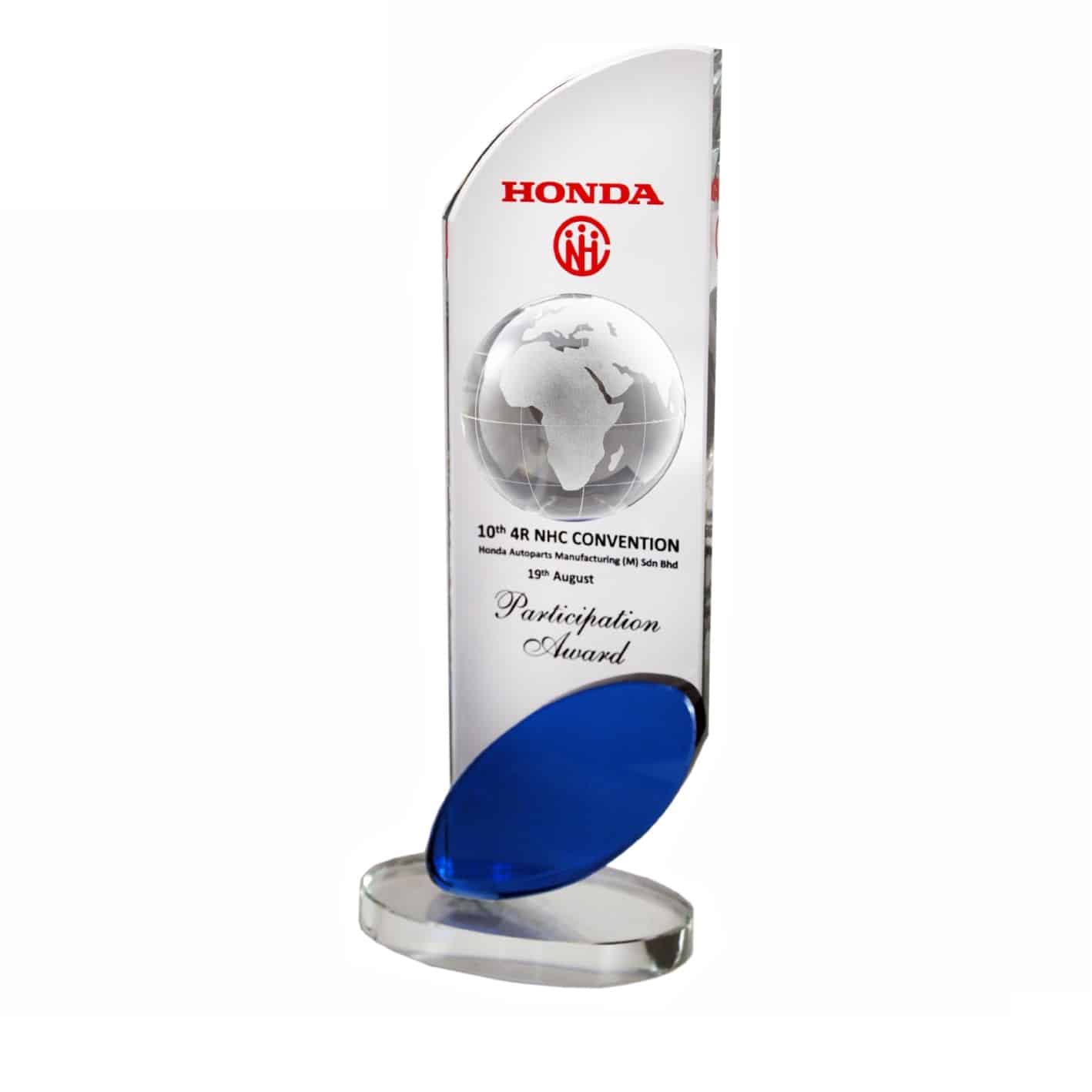 Crystal Plaques Crystal Plaque (Globe) CR3043 Crystal Plaque (Globe) CR3043