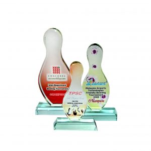 Bowling Trophy Crystal Award (Bowling) CR8070 Crystal Award (Bowling) CR8070