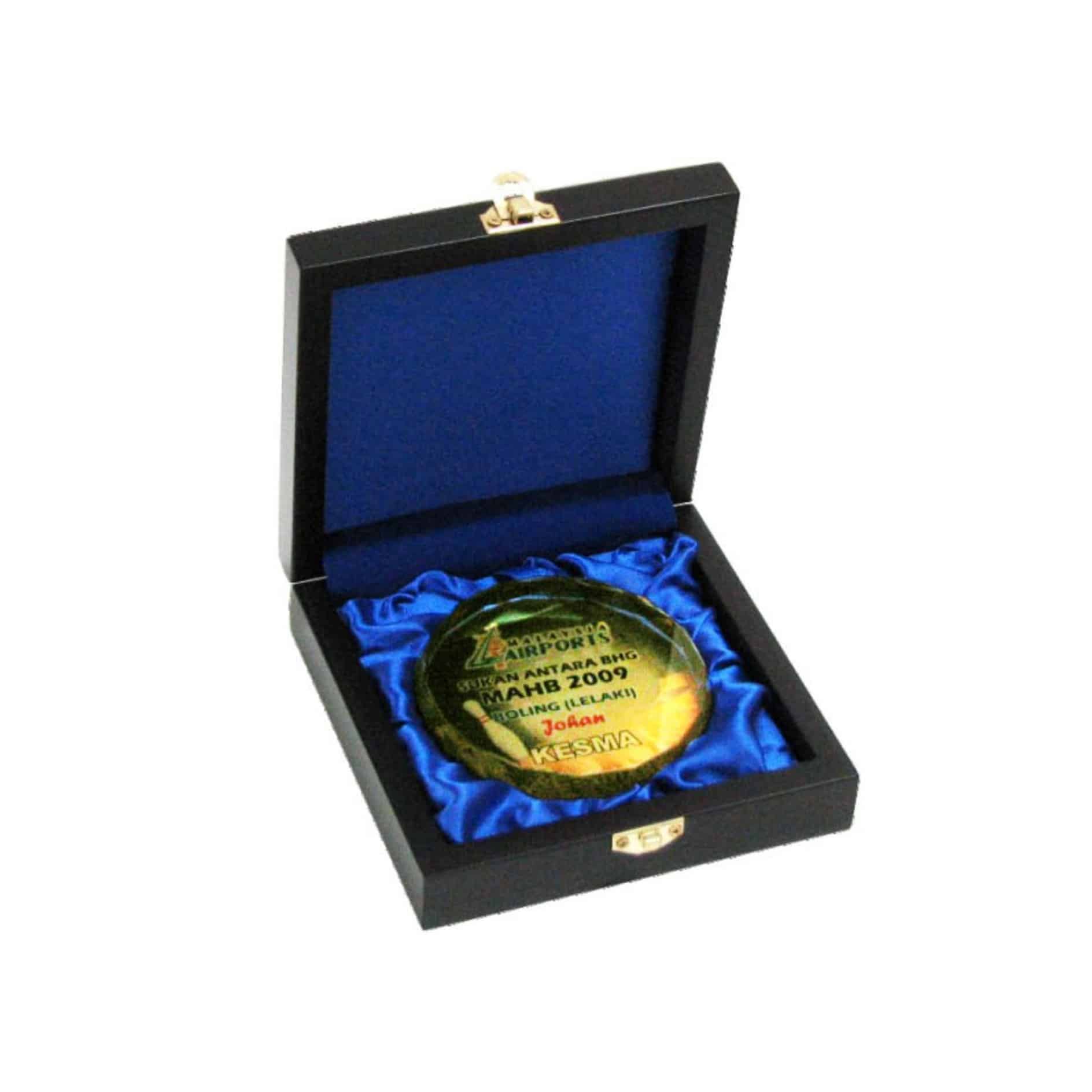 Crystal Medals Songket Box Crystal Medal CR8118 Songket Box Crystal Medal CR8118