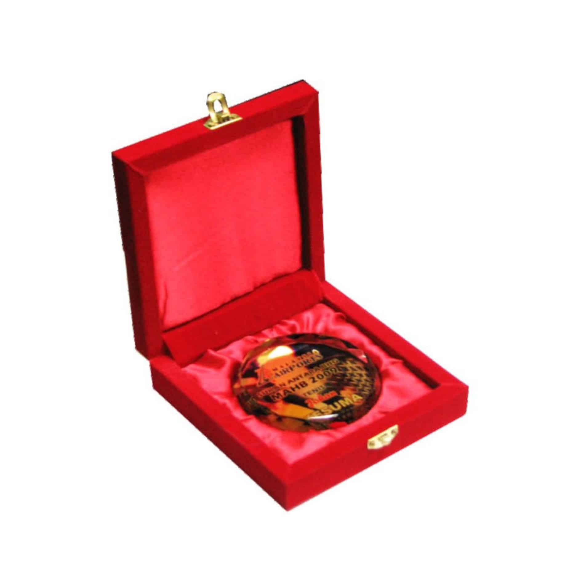 Crystal Medals Velvet Box Crystal Medal CR8119 Velvet Box Crystal Medal CR8119