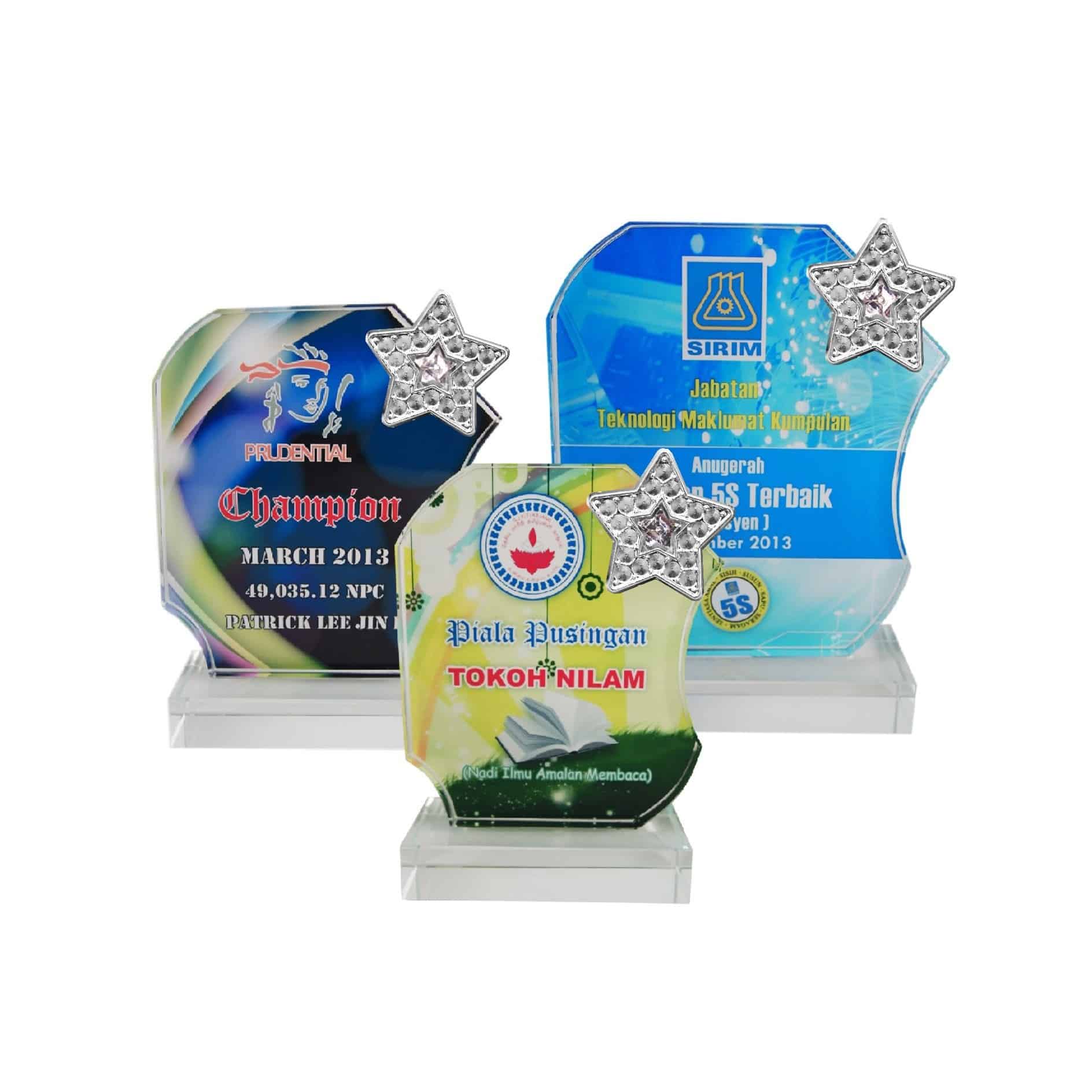 Crystal Plaques Crystal Glass Star Award CR8197 Crystal Glass Star Award CR8197