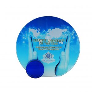 Crystal Plaques Round Crystal Glass Award CR8217 Round Crystal Glass Award CR8217