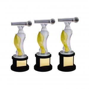 Crystal Glass Award (Microphone) CR8263