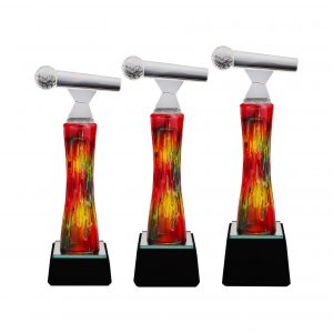 Crystal Trophy Crystal Glass Award (Microphone) CR8267 Crystal Glass Award (Microphone) CR8267