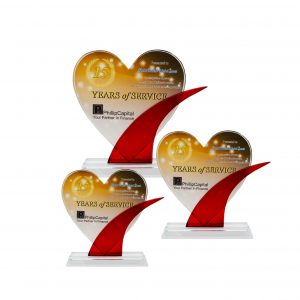 Crystal Glass Love Award CR8282