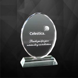 Oval Crystal Plaque CR9032