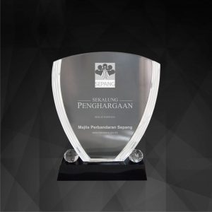 Crystal Plaques Shield Crystal Plaque CR9034 Shield Crystal Plaque CR9034