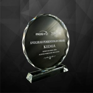 Crystal Plaques Round Crystal Plaque CR9063 Round Crystal Plaque CR9063