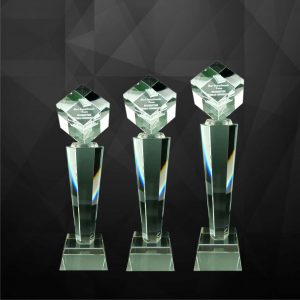 Crystal Cube Trophy CR9096
