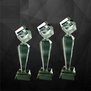 Crystal Cube Trophy CR9098