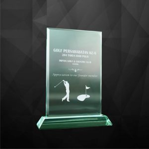 Rectangular Crystal Plaque CR9104