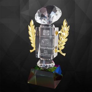 Crystal Diamond Trophy CR9110