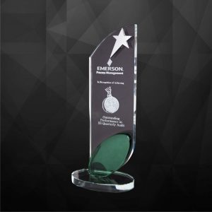 Crystal Star Plaque CR9171