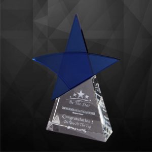 Crystal Star Plaque CR9173
