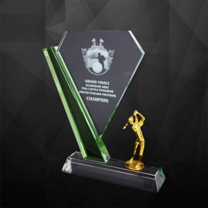 Crystal Golf Plaque CR9208
