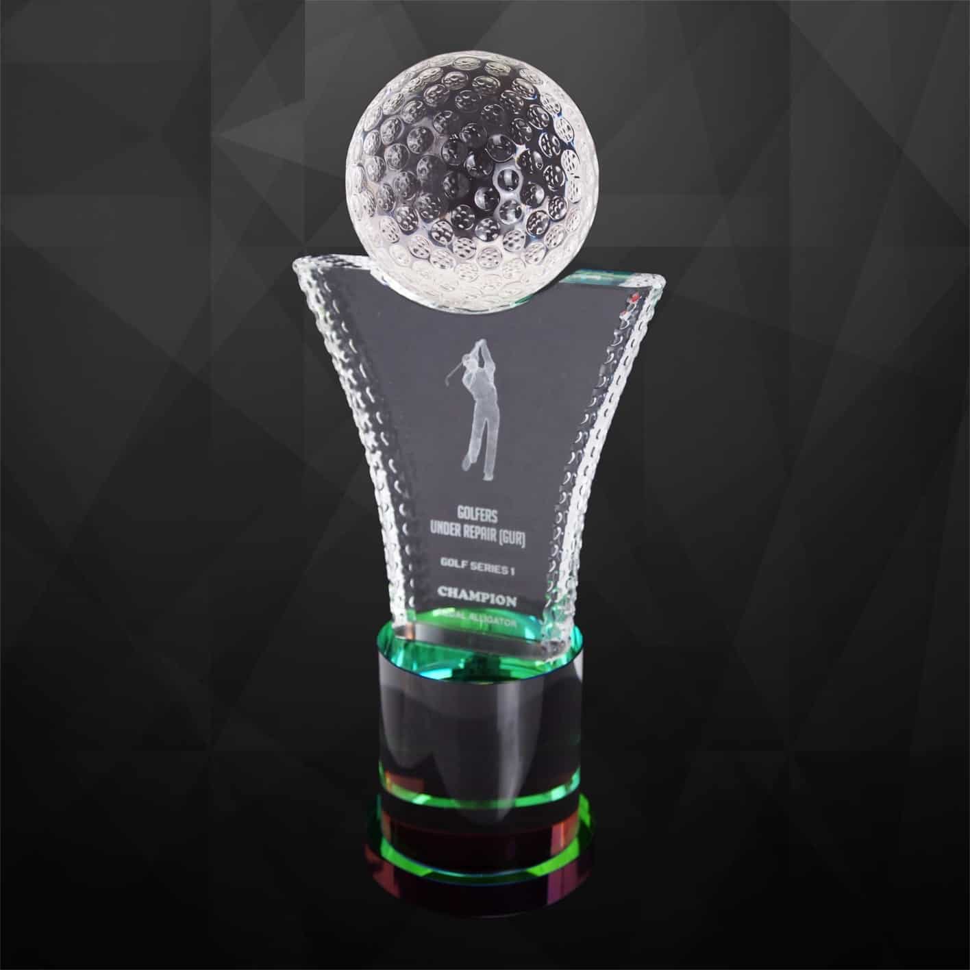 Crystal Trophy Crystal Golf Trophy CR9209 Crystal Golf Trophy CR9209