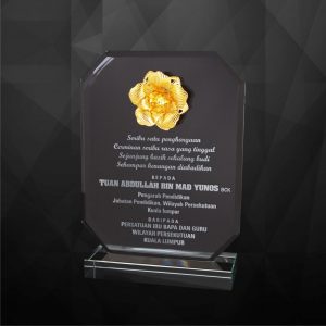 Crystal Plaques Crystal Flower Plaque CR9219 Crystal Flower Plaque CR9219