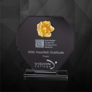 Crystal Plaques Crystal Flower Plaque CR9220 Crystal Flower Plaque CR9220