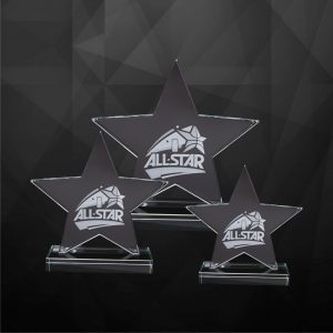 Crystal Star Plaque CR9223