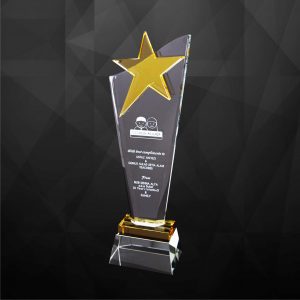 Crystal Star Plaque CR9225