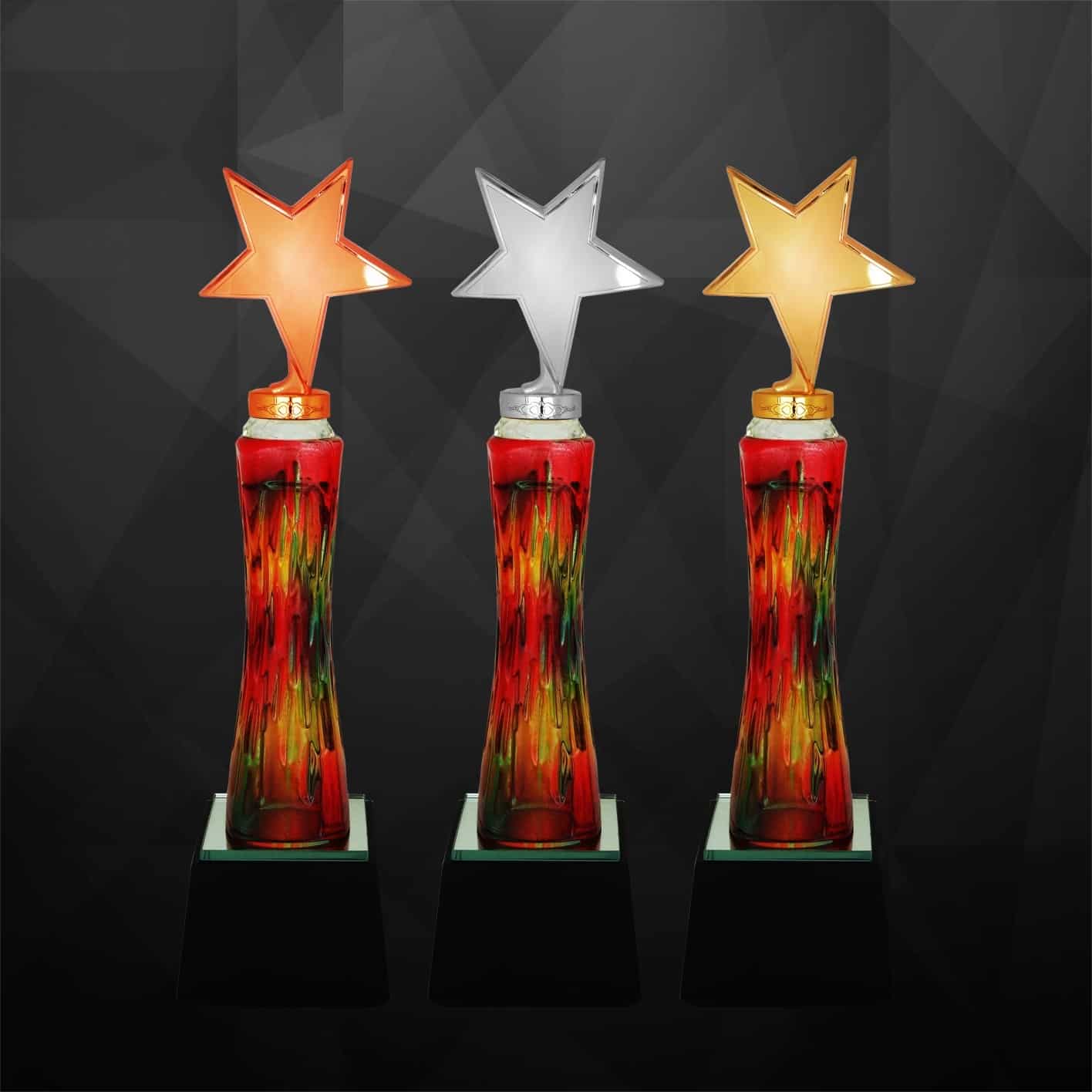 Crystal Trophy Star Award CR9236 Star Award CR9236