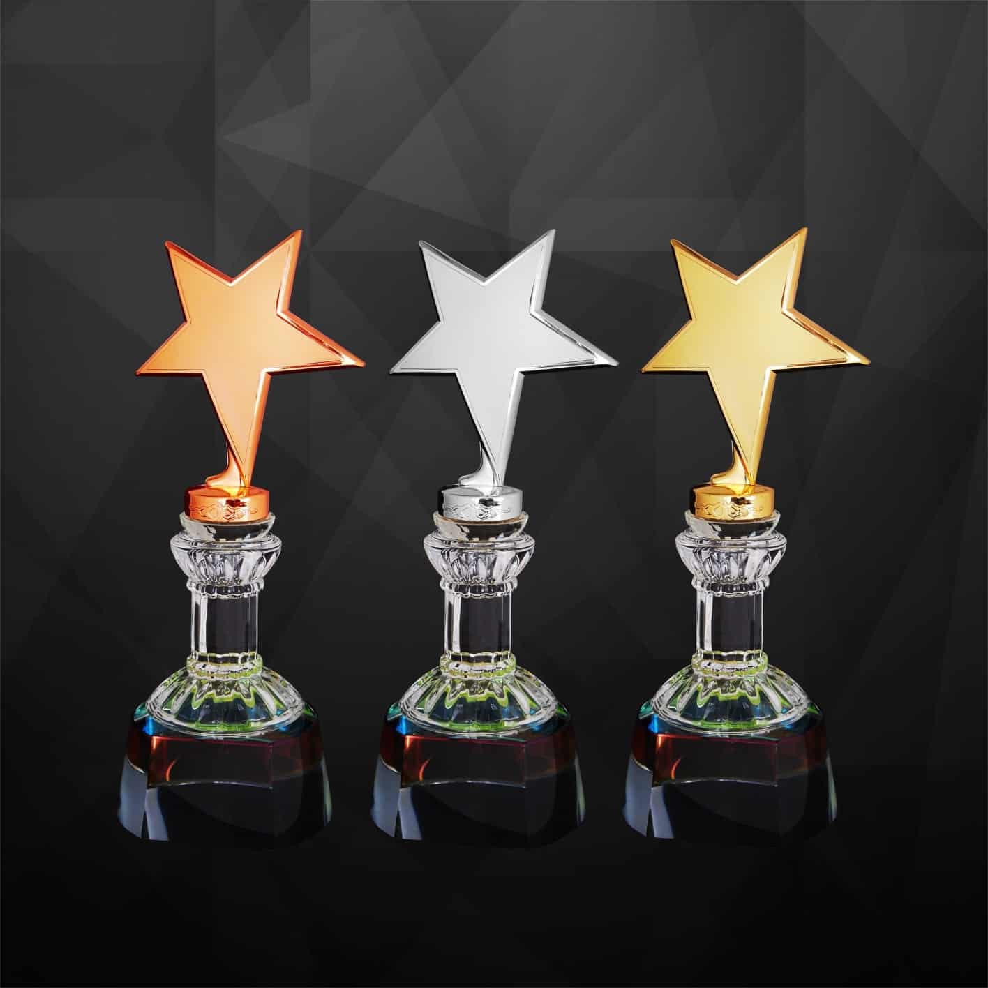 Crystal Trophy Star Award CR9238 Star Award CR9238