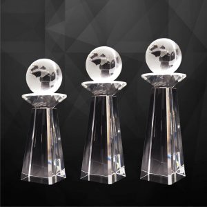Crystal Globe Trophy CR9256