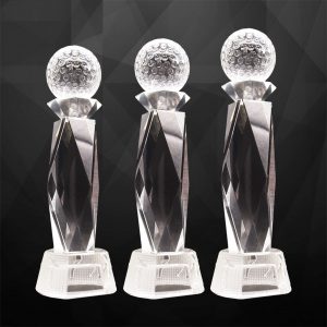 Crystal Golf Trophy CR9277