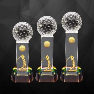Crystal Trophy Crystal Golf Trophy CR9283 Crystal Golf Trophy CR9283