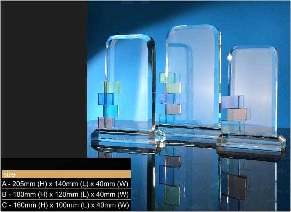 Crystal Plaques Crystal Plaque CR9299 Crystal Plaque CR9299