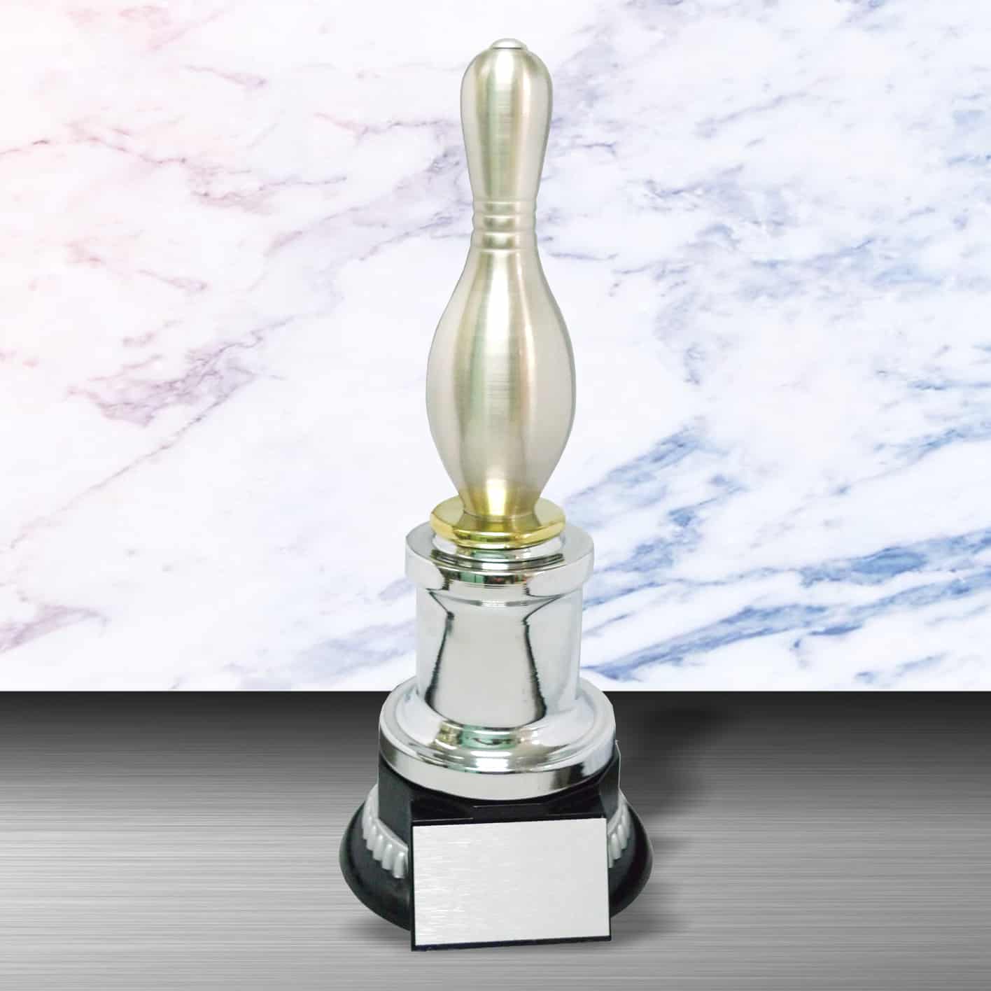Bowling Trophy Silver Bowling Trophy EXWS6033 Silver Bowling Trophy EXWS6033